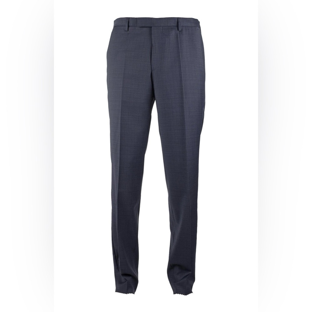 Hugo Boss Men's Leenon1 Flat Front Wool Unhemmed Dress Pants DBI 38R Dark Blue